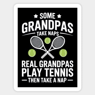 Real Grandpas Play Tennis Sticker